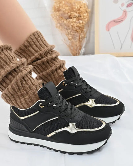 Pantofi sport De dama,Din material textil,D1404,Negru OEM