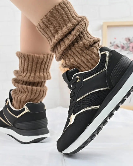 Pantofi sport De dama,Din material textil,D1404,Negru OEM