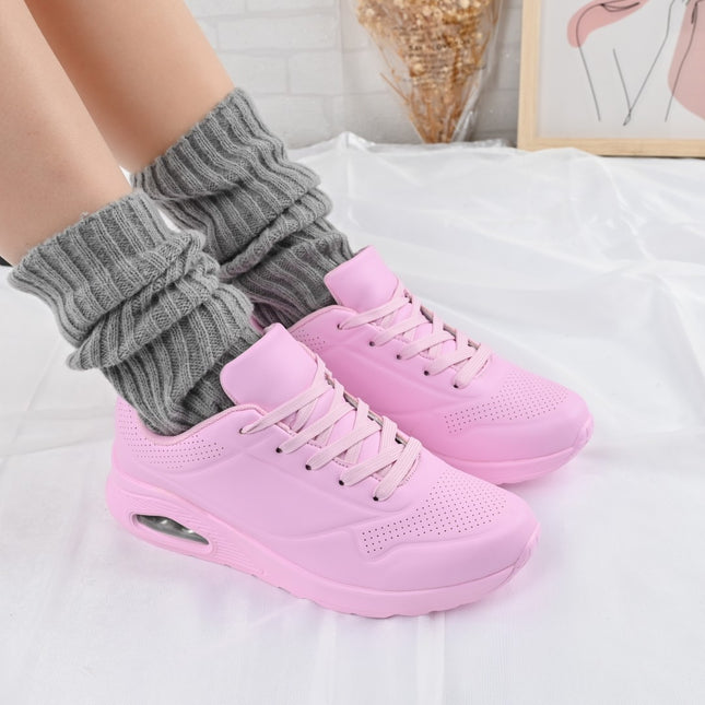 Дамски спортни обувки 1300, Светли, От екологична кожа, Розови