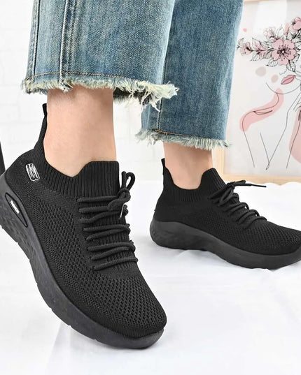 Pantofi sport De dama,Din material textil,D1403,Negru OEM