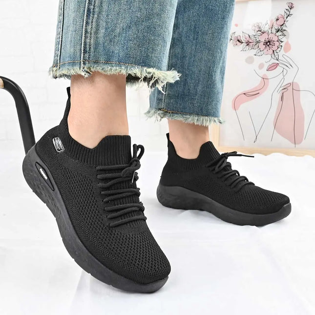 Pantofi sport De dama,Din material textil,D1403,Negru OEM
