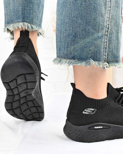 Pantofi sport De dama,Din material textil,D1403,Negru OEM