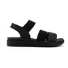 Sandale de Dama,Cu Talpa Joasa,Din Piele ecologica,SA88,Negru