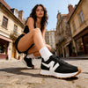 Pantofi Sport De Dama,Din Piele Ecologica Intoarsa,D1434,Negru