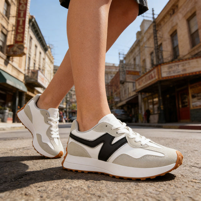 Pantofi Sport De Dama,Din Piele Ecologica Intoarsa,D1434,Gri