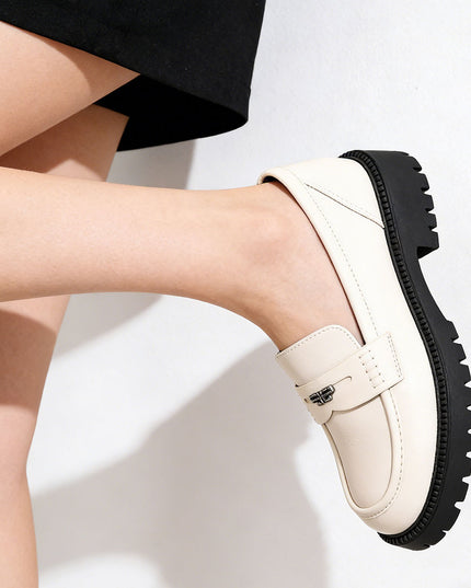 Pantofi casual de dama din piele ecologica, PA1264 - Bej