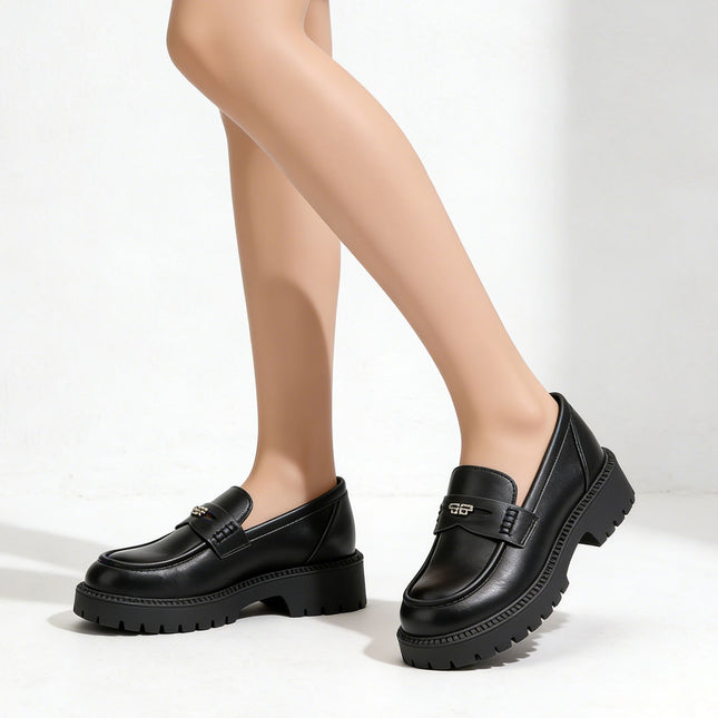 Pantofi casual de dama,Din piele ecologica,PA1264,Negru