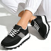 Pantofi sport De dama ,Din material textil,1276, Negru