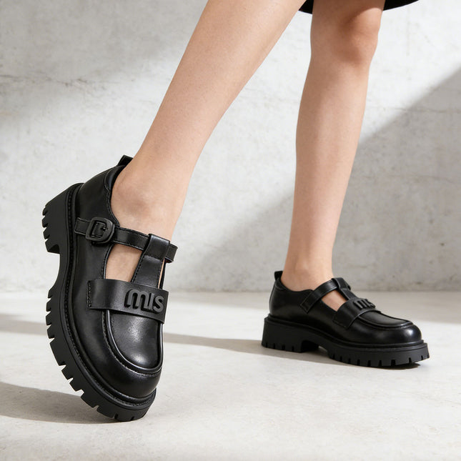 Pantofi casual de dama,Din piele ecologica,P1266,Negru