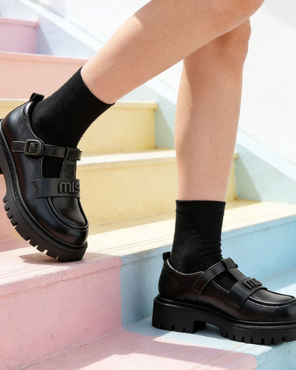 Pantofi casual de dama,Din piele ecologica,P1266,Negru