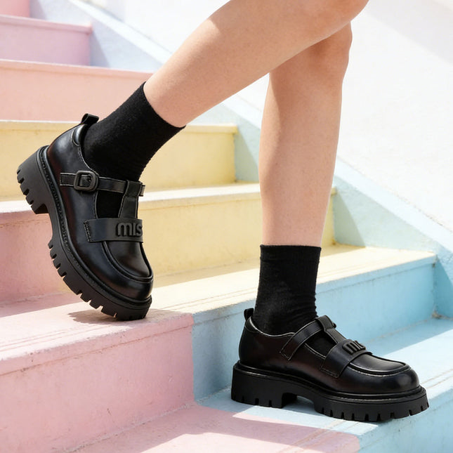 Pantofi casual de dama,Din piele ecologica,P1266,Negru