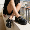 Pantofi casual de dama,Din piele ecologica,P1265,Negru