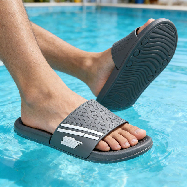 Papuci de casa Barbati,Din PVC,PB2031,Gri