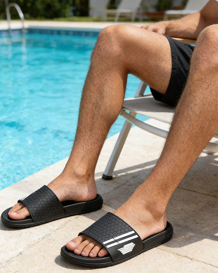 Papuci de casa Barbati din PVC, PB2031 - Negru