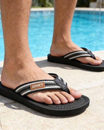 Slapi de Barbati,Din PVC,PB2030,Negru