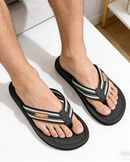 Slapi de Barbati,Din PVC,PB2030,Negru