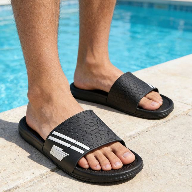 Papuci de casa Barbati din PVC, PB2031 - Negru