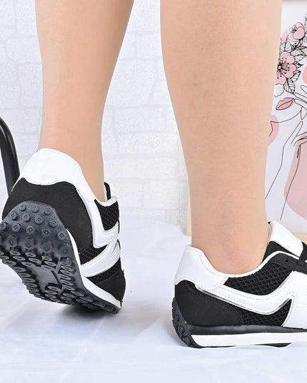 Pantofi Sport De Dama din material textil, D1497 - Negru