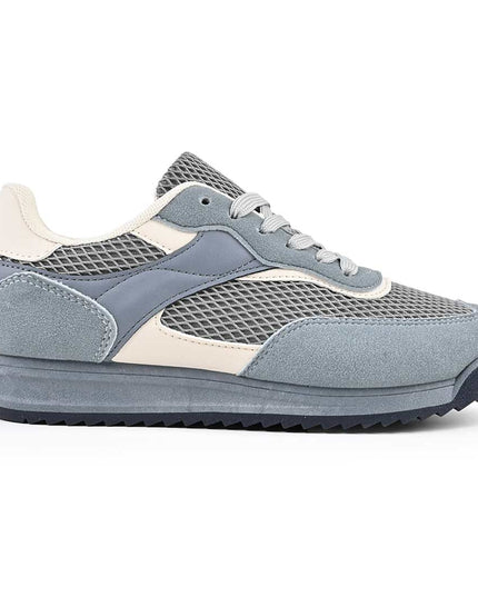Pantofi Sport De Dama din material textil, D1495 - Albastru