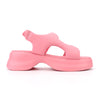 Sandale de dama,Cu platforma,Din Piele Ecologica,SA76,Roz