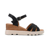 Sandale de Dama,Cu platforma,Din Piele Ecologica,SA93,Negru