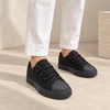 Pantofi Sport De dama,Din piele ecologica intoarsa,Cu Strasuri,D1395,Negru