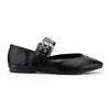 Balerini Casual De Dama,Din piele ecologica,BL500,Negru