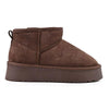 Cizme de dama,tip Ugg,Din piele naturala,imblanite,CD1035,Maro