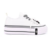 Tenisi de dama,cu talpa flatform,TD1280,Alb