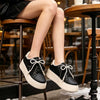 Pantofi Sport De Dama,Din piele Ecologica,Cu Fundita perle,D1367,Negru