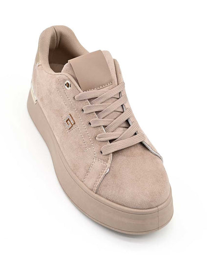 Pantofi Sport De Dama,Din Piele ecologica intoarsa,D1511,Bej
