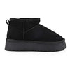 Cizme de dama,tip Ugg,Din piele naturala,imblanite,CD1035,Negru