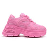 Pantofi Sport De Dama,cu insertii de plasa,D1387,Fucsia
