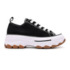 Tenisi de dama,Cu talpa flatform,TD1274, Negru