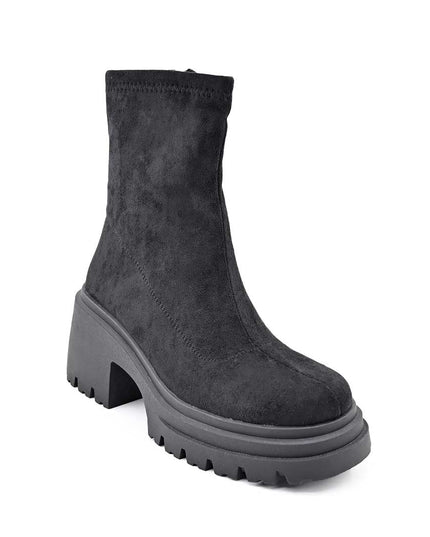 Ghete de dama,Din piele ecologica cu interior imblanit,GD1126,Negru