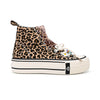 Tenisi inalti de dama,cu talpa flatform,TD1279,Leopard