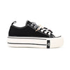 Tenisi de dama,cu talpa flatform,TD1280,Negru