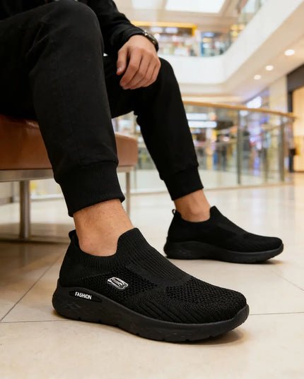 Pantofi sport de barbati, usori,din material textil,B4027,Negru OEM