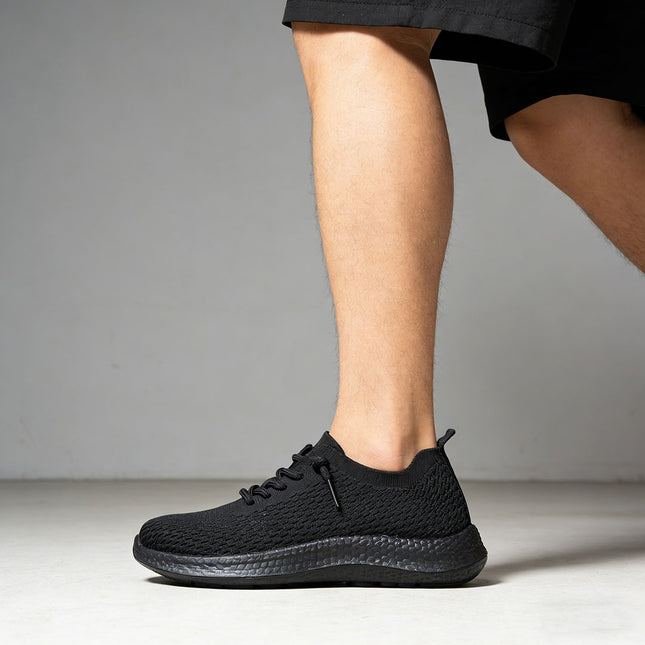 Pantofi sport de barbati din material textil, B4044 - Negru