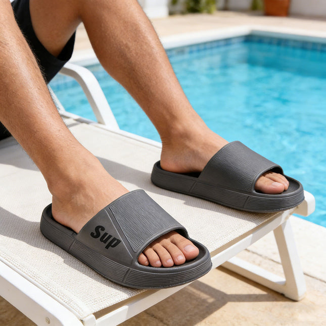 Papuci de casa Barbati,Din Spuma,PB2014,Gri