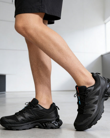 Pantofi sport de barbati, Usori,din material textil, 1296, Negru