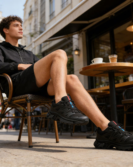 Pantofi sport de barbati, Usori,din material textil, 1296, Negru