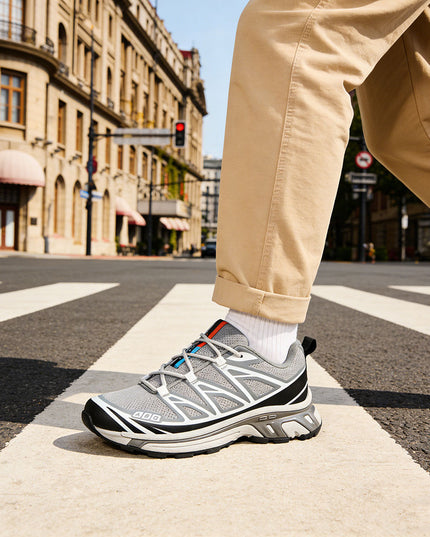 Pantofi sport de barbati, Usori,din material textil, 1296, Gri