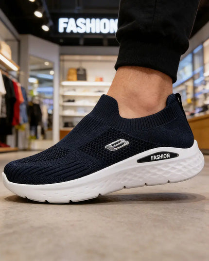 Pantofi sport de barbati, usori,din material textil,B4027,Albastru inchis OEM