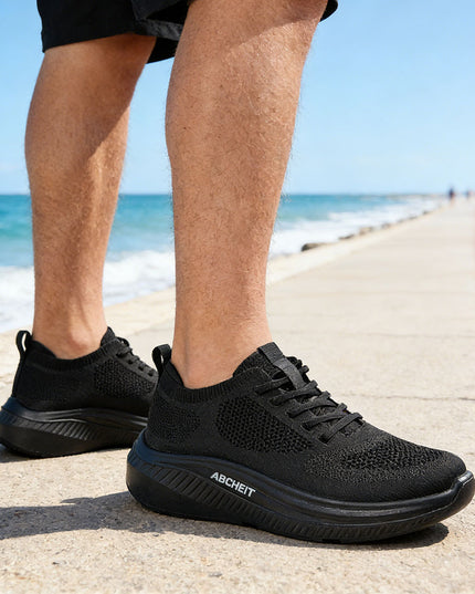 Pantofi sport de barbati din material textil - B4045.Negru