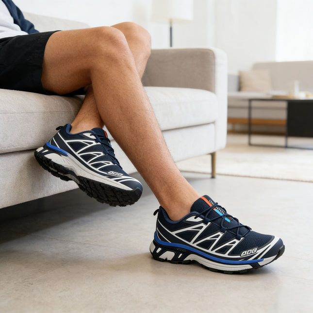 Pantofi sport de barbati, Usori,din material textil, 1296, Albastru