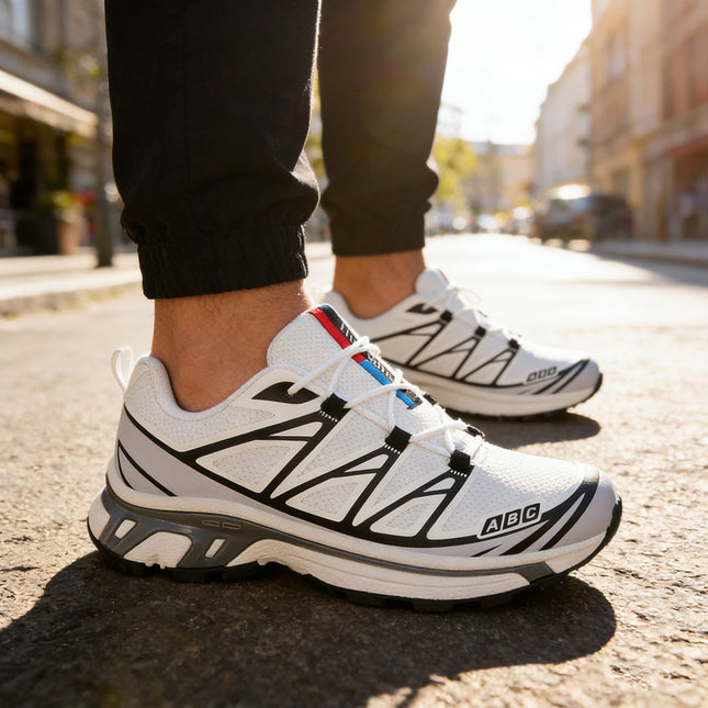 Pantofi sport de barbati, Usori,din material textil, 1296, Alb