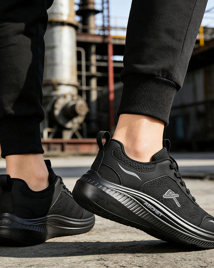 Pantofi sport de barbati din material textil - B4046.Negru