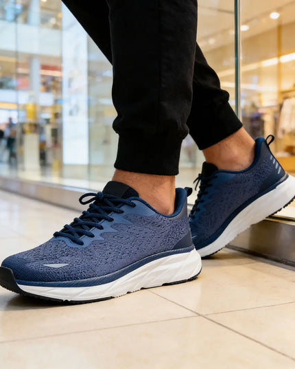 Pantofi sport de barbati,din material textil,1257,Albastru inchis OEM