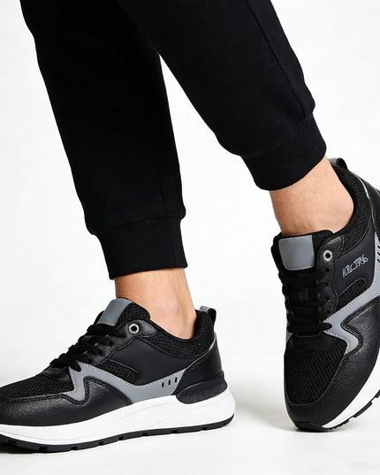 Pantofi sport de barbati din material textil, B4053 - Negru
